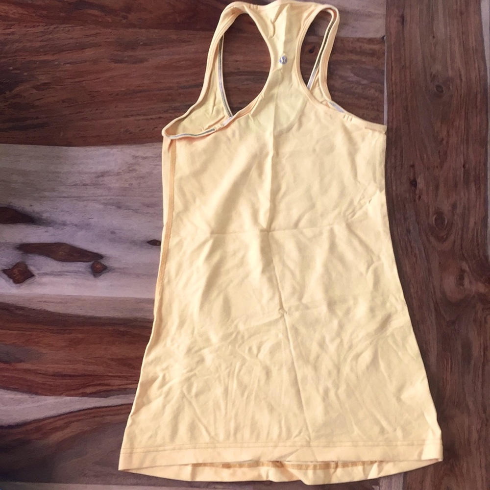 Lululemon yellow medium thickness tank